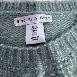 Sincerely Jules Soft Mint Sweater